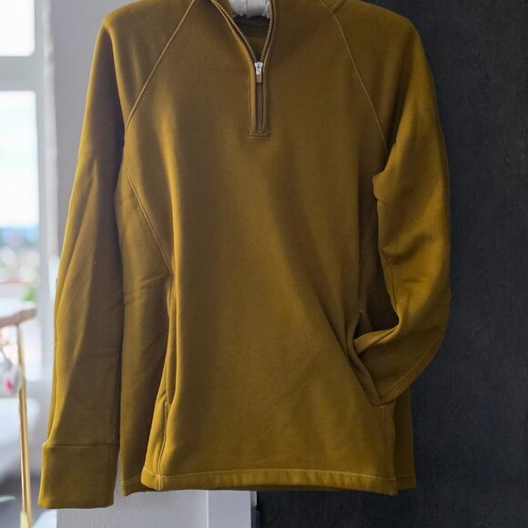 Athleta Altitude Polartec Half Zip Fleece Hoodie Size Medium - Picture 2 of 3